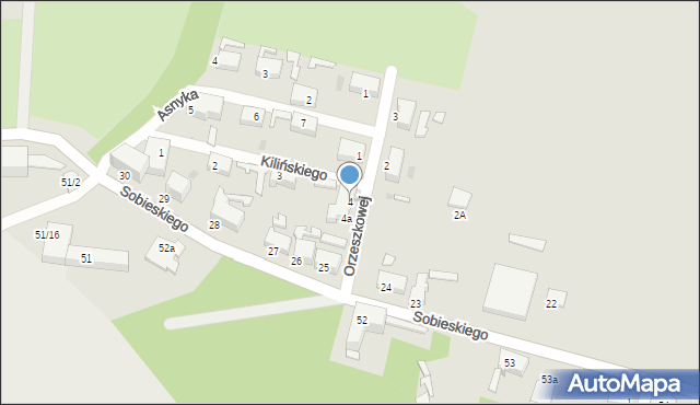 Szprotawa, Orzeszkowej Elizy, 4, mapa Szprotawa