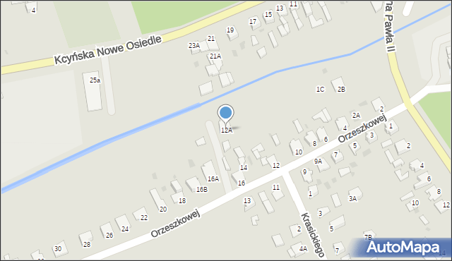 Szubin, Orzeszkowej Elizy, 12A, mapa Szubin