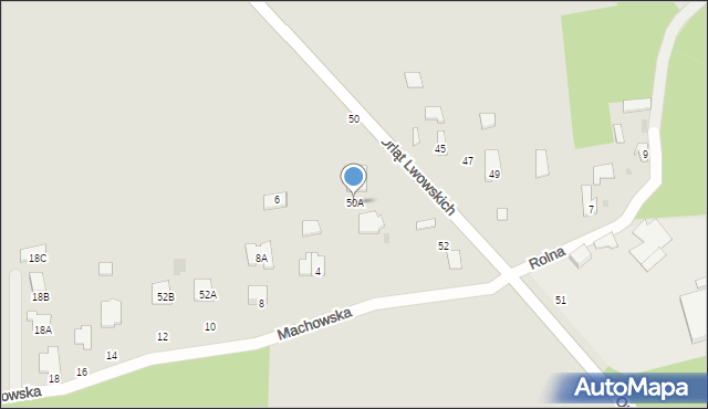 Tarnobrzeg, Orląt Lwowskich, 50A, mapa Tarnobrzegu