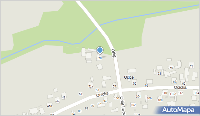 Tarnobrzeg, Orląt Lwowskich, 58, mapa Tarnobrzegu