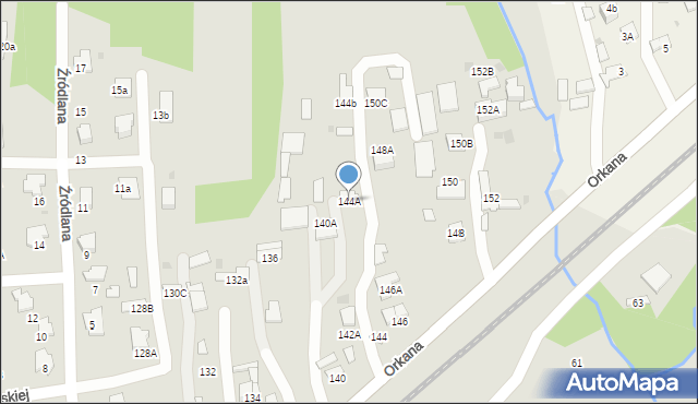 Tarnów, Orkana Władysława, 144A, mapa Tarnów