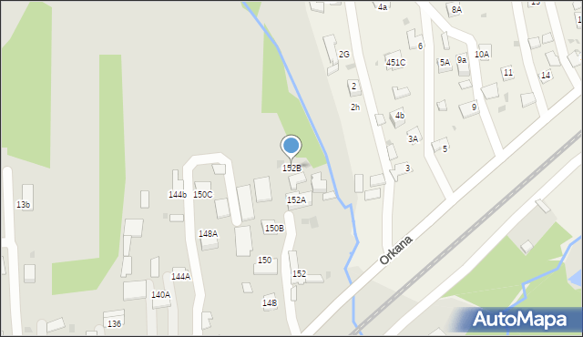 Tarnów, Orkana Władysława, 152B, mapa Tarnów