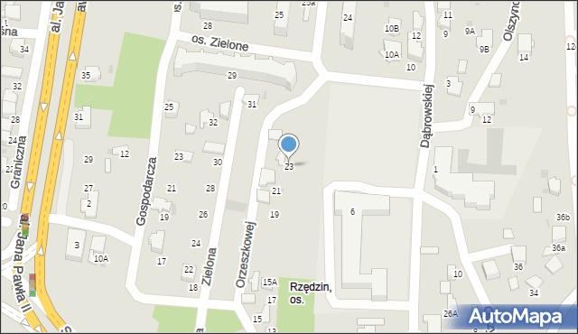 Tarnów, Orzeszkowej Elizy, 23, mapa Tarnów