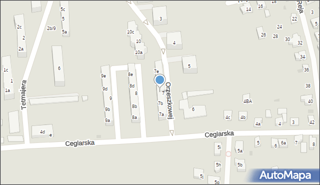 Tczew, Orzeszkowej Elizy, 7c, mapa Tczew