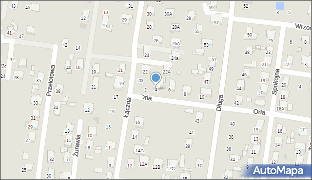 Tłuszcz, Orla, 4, mapa Tłuszcz