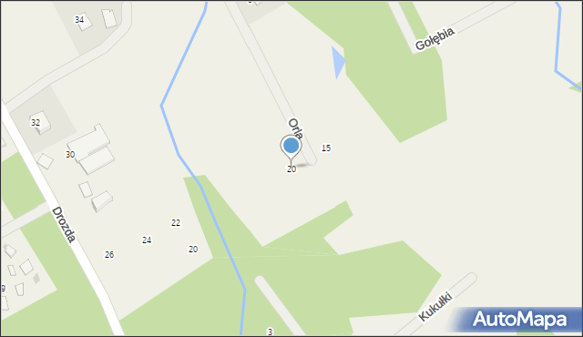 Tomaszkowo, Orla, 20, mapa Tomaszkowo