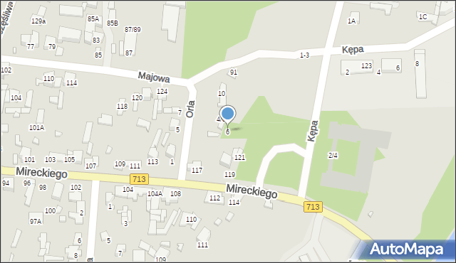 Tomaszów Mazowiecki, Orla, 6, mapa Tomaszów Mazowiecki