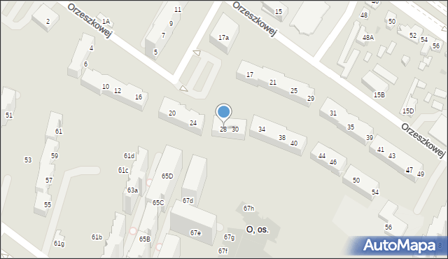 Tychy, Orzeszkowej Elizy, 28, mapa Tychów