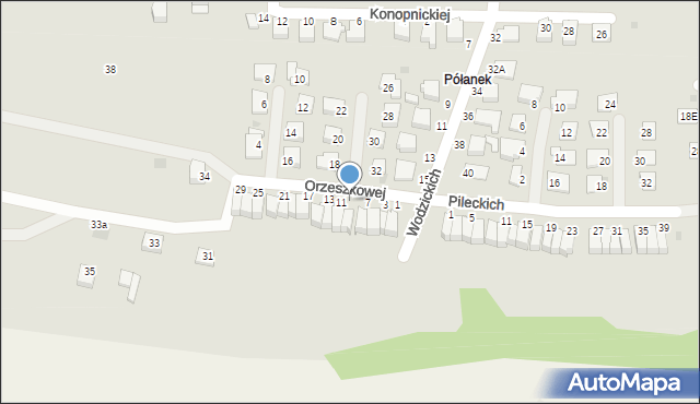 Tyczyn, Orzeszkowej Elizy, 9, mapa Tyczyn