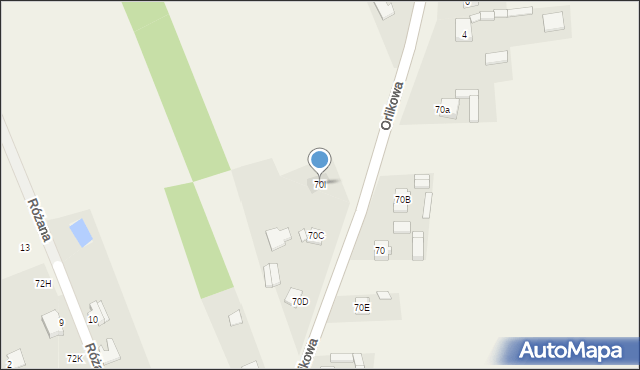 Tymienice, Orlikowa, 67, mapa Tymienice