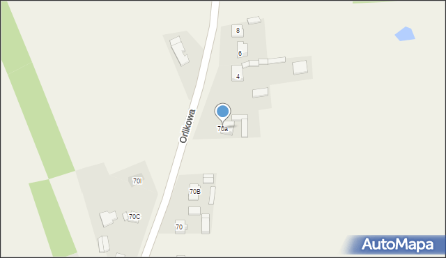 Tymienice, Orlikowa, 86, mapa Tymienice