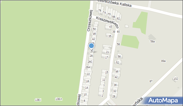 Wągrowiec, Orzeszkowej Elizy, 30, mapa Wągrowiec