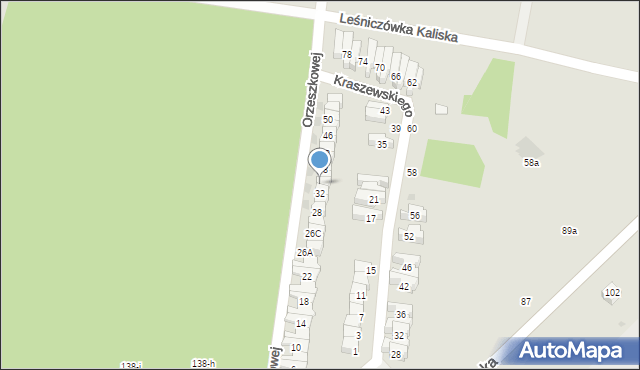 Wągrowiec, Orzeszkowej Elizy, 34, mapa Wągrowiec