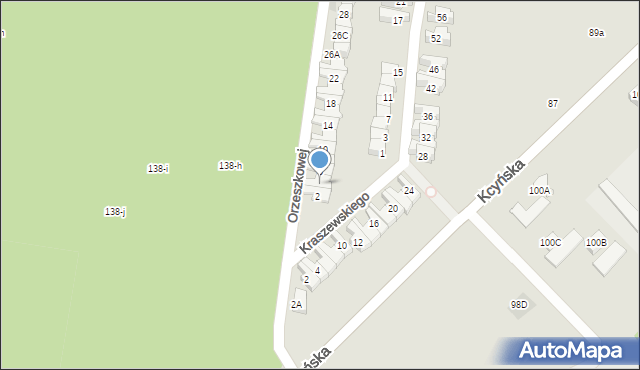 Wągrowiec, Orzeszkowej Elizy, 4, mapa Wągrowiec