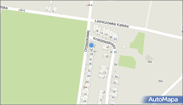 Wągrowiec, Orzeszkowej Elizy, 48, mapa Wągrowiec