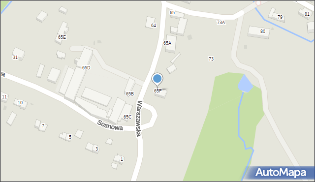 Wałbrzych, Orkana Władysława, 65F, mapa Wałbrzycha