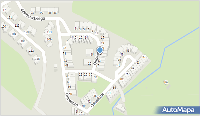 Wałbrzych, Orłowicza Mieczysława, dr., 31, mapa Wałbrzycha