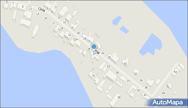 Wałcz, Orla, 27, mapa Wałcz