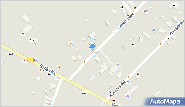 Warka, Orzeszkowej Elizy, 5, mapa Warka