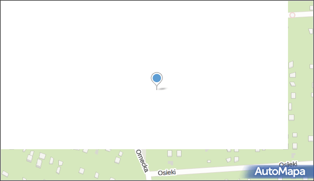 Warszawa, Ornecka, 102A, mapa Warszawy