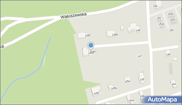 Warszawa, Ornecka, 149D, mapa Warszawy