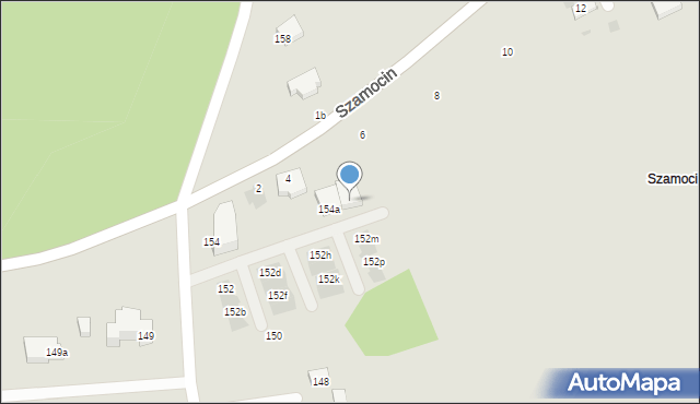 Warszawa, Ornecka, 154b, mapa Warszawy