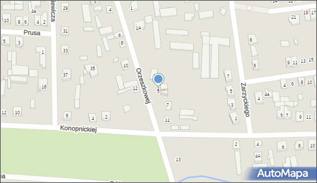 Węgrów, Orzeszkowej Elizy, 5, mapa Węgrów