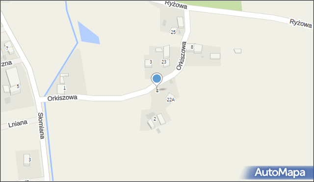 Węgrów, Orkiszowa, 4, mapa Węgrów