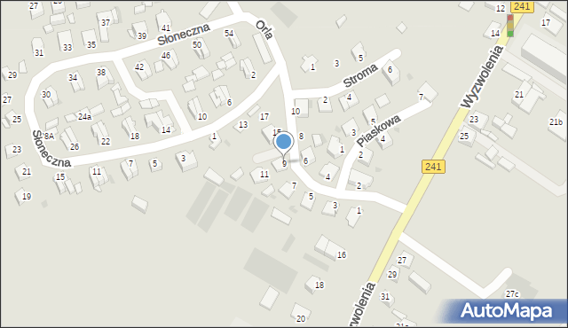 Więcbork, Orla, 9, mapa Więcbork