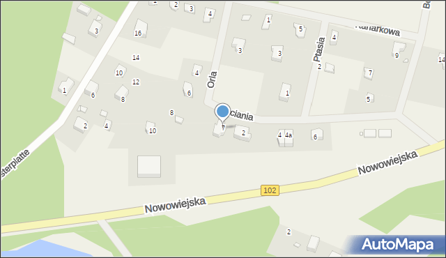 Wisełka, Orla, 7, mapa Wisełka