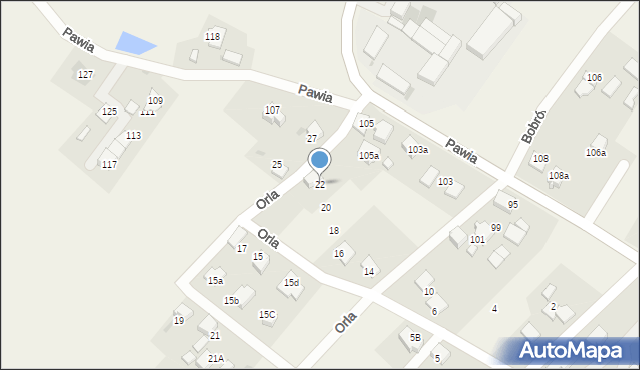 Wisła Mała, Orla, 22, mapa Wisła Mała