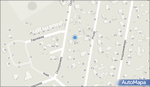 Włodawa, Orzeszkowej Elizy, 31, mapa Włodawa