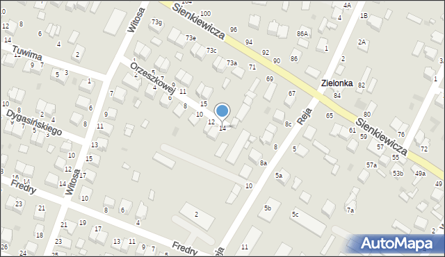 Włoszczowa, Orzeszkowej Elizy, 14, mapa Włoszczowa
