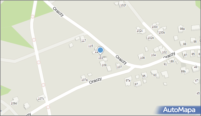 Wodzisław Śląski, Oraczy, 111, mapa Wodzisławia Śląskiego