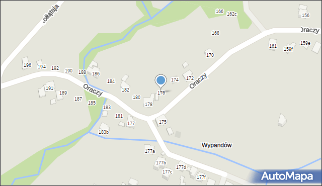 Wodzisław Śląski, Oraczy, 176, mapa Wodzisławia Śląskiego