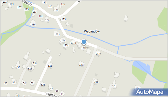 Wodzisław Śląski, Oraczy, 177f, mapa Wodzisławia Śląskiego