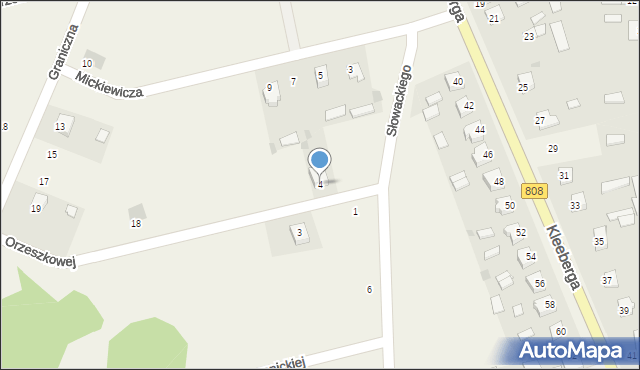 Wojcieszków, Orzeszkowej Elizy, 4, mapa Wojcieszków