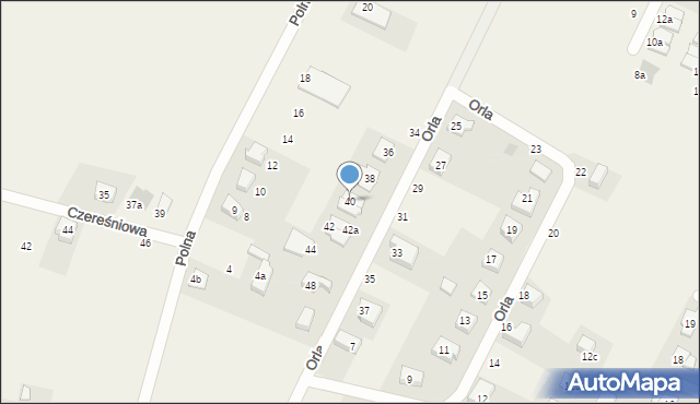 Wojnowice, Orla, 40, mapa Wojnowice