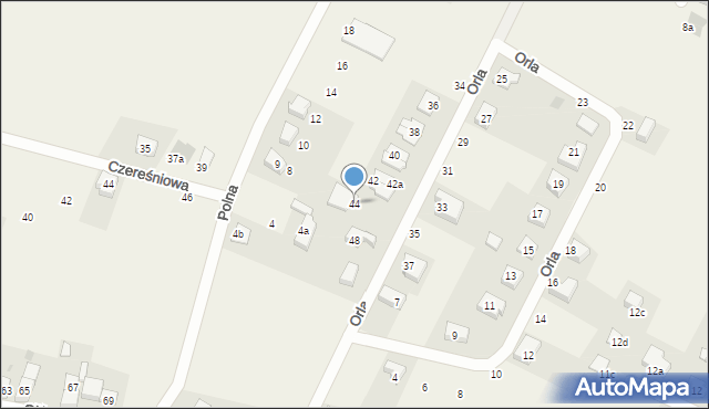 Wojnowice, Orla, 44, mapa Wojnowice