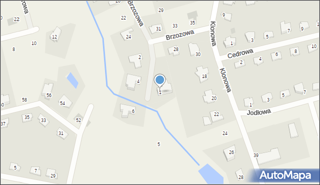 Wójtowo, Orzechowa, 1, mapa Wójtowo