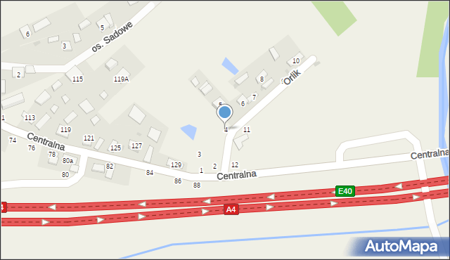 Wokowice, Orlik, 4, mapa Wokowice