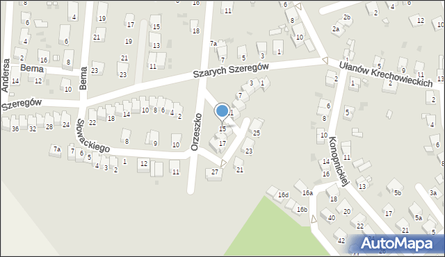 Wołów, Orzeszkowej Elizy, 15, mapa Wołów