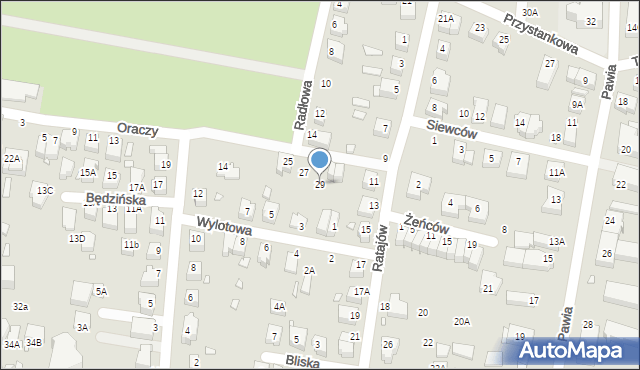 Wrocław, Oraczy, 29, mapa Wrocławia