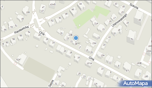 Wrocław, Orla, 19, mapa Wrocławia