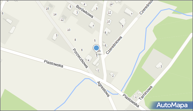 Wymysły, Orzechowa, 3, mapa Wymysły