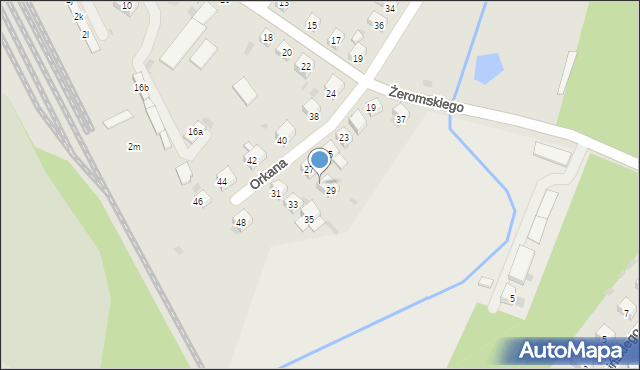 Ząbkowice Śląskie, Orkana Władysława, 29a, mapa Ząbkowice Śląskie