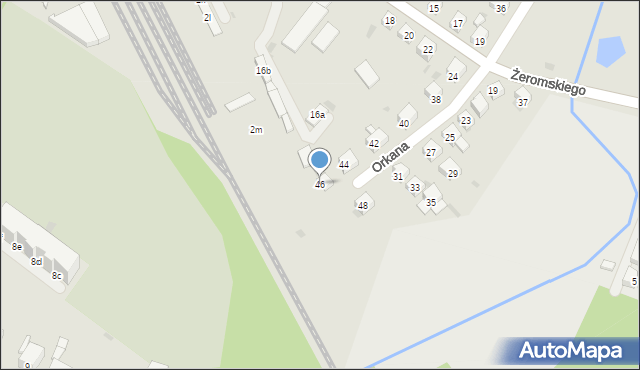 Ząbkowice Śląskie, Orkana Władysława, 46, mapa Ząbkowice Śląskie