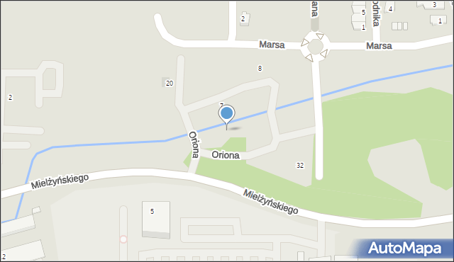 Zabrze, Oriona, 11a, mapa Zabrza