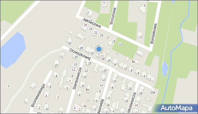 Żarki, Orzeszkowej Elizy, 20, mapa Żarki