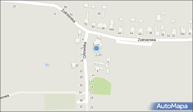 Zawiercie, Orłowska, 3, mapa Zawiercie